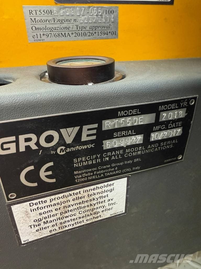 Grove RT 550 E